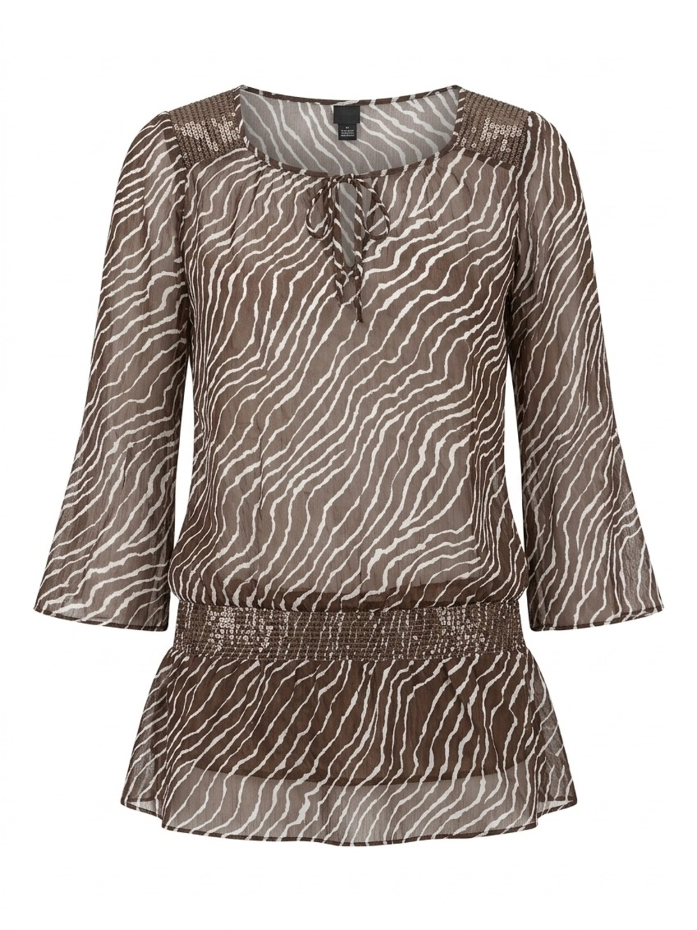Esprit sheer tunic brown Fall trends